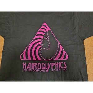 Vtg 90s Fruit Of The Loom Single Stitch BLACK SIZE L Hieroglyphics Staten Island